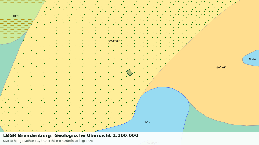 Statische Kartenansicht: LBGR Brandenburg: Geologische Übersicht 1:100.000
