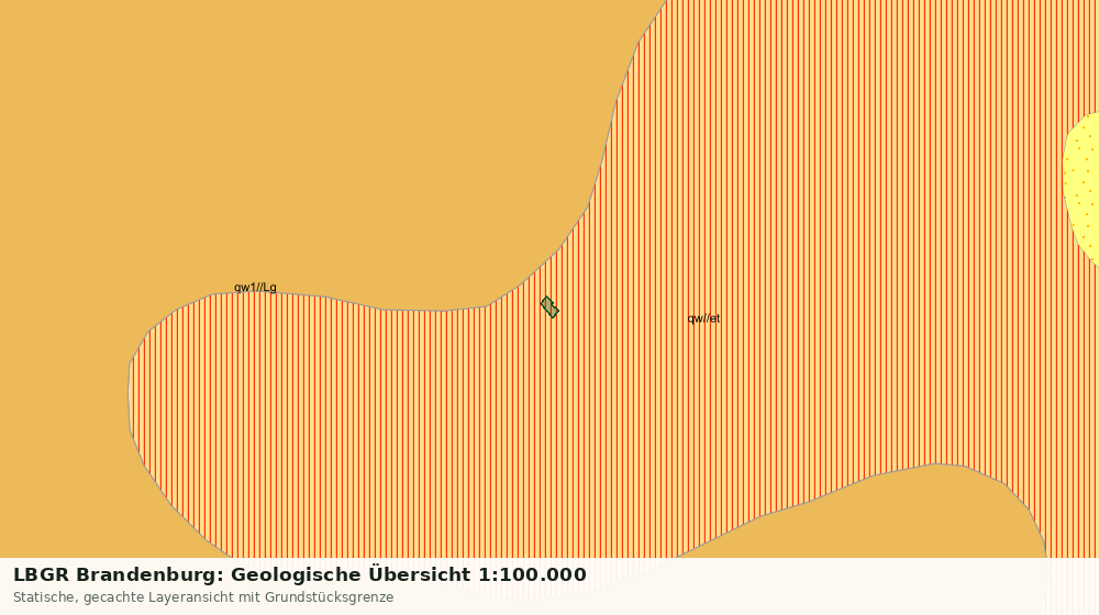 Statische Kartenansicht: LBGR Brandenburg: Geologische Übersicht 1:100.000