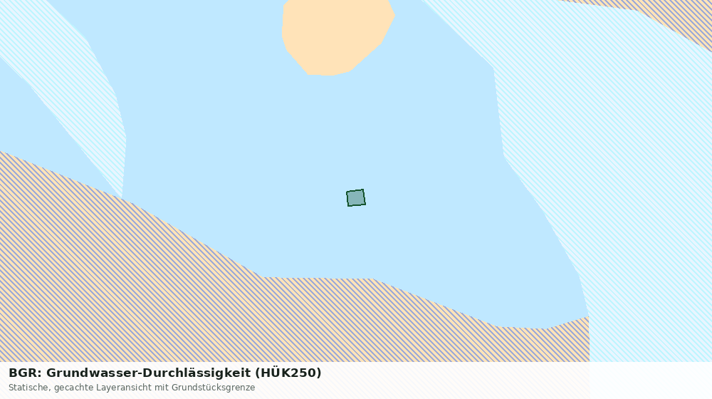 Statische Kartenansicht: BGR: Grundwasser-Durchlässigkeit (HÜK250)
