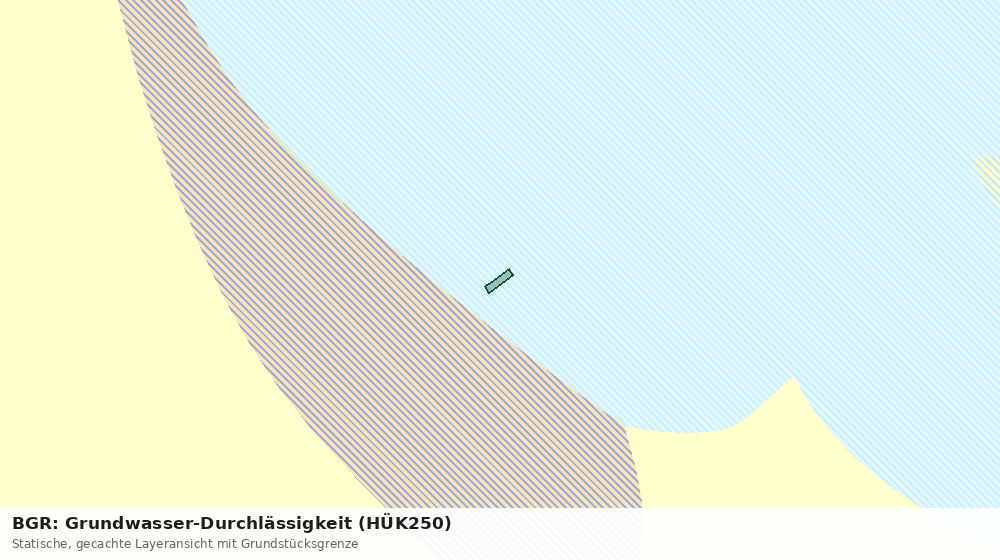 Statische Kartenansicht: BGR: Grundwasser-Durchlässigkeit (HÜK250)