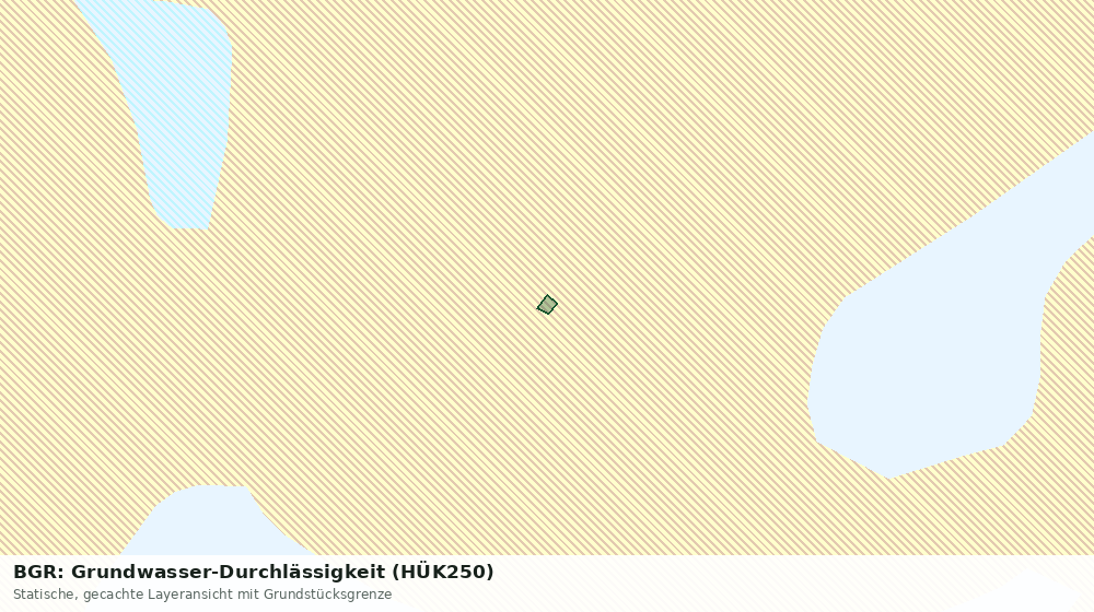 Statische Kartenansicht: BGR: Grundwasser-Durchlässigkeit (HÜK250)