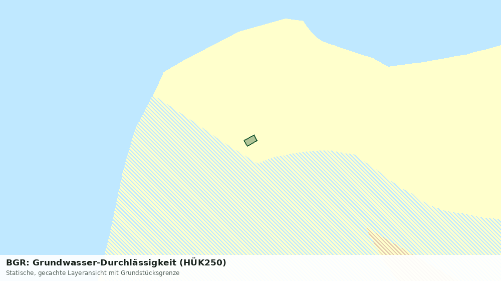 Statische Kartenansicht: BGR: Grundwasser-Durchlässigkeit (HÜK250)