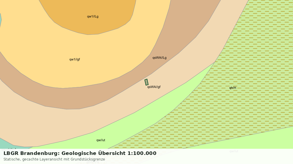 Statische Kartenansicht: LBGR Brandenburg: Geologische Übersicht 1:100.000