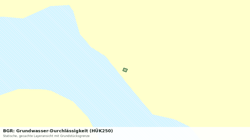 Statische Kartenansicht: BGR: Grundwasser-Durchlässigkeit (HÜK250)