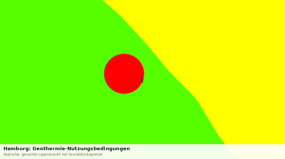 Statische Kartenansicht: Hamburg: Geothermie-Nutzungsbedingungen