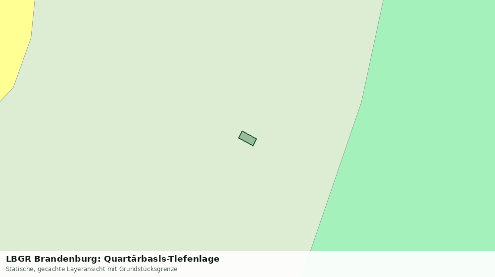 Statische Kartenansicht: LBGR Brandenburg: Quartärbasis-Tiefenlage