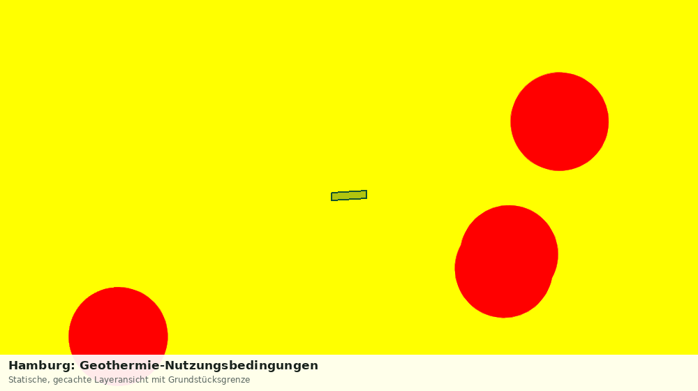 Statische Kartenansicht: Hamburg: Geothermie-Nutzungsbedingungen