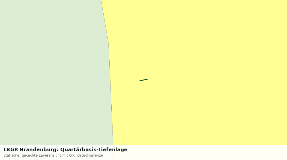 Statische Kartenansicht: LBGR Brandenburg: Quartärbasis-Tiefenlage