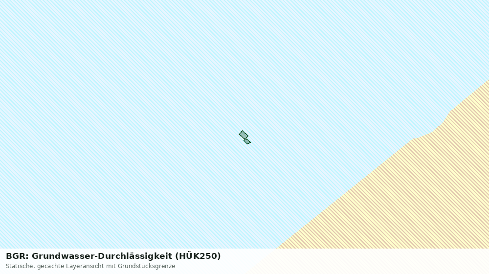 Statische Kartenansicht: BGR: Grundwasser-Durchlässigkeit (HÜK250)