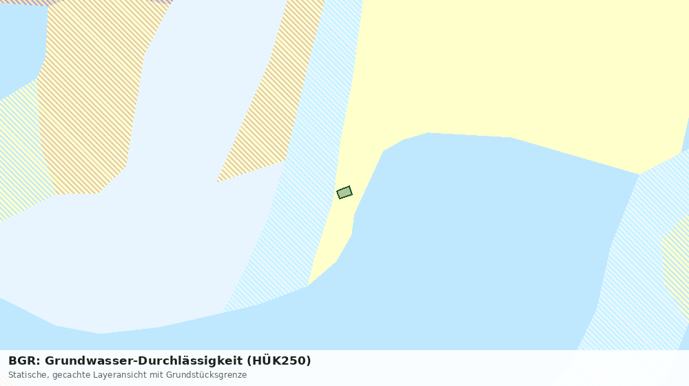 Statische Kartenansicht: BGR: Grundwasser-Durchlässigkeit (HÜK250)