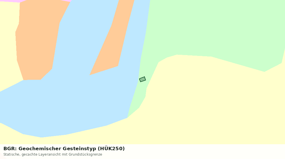 Statische Kartenansicht: BGR: Geochemischer Gesteinstyp (HÜK250)