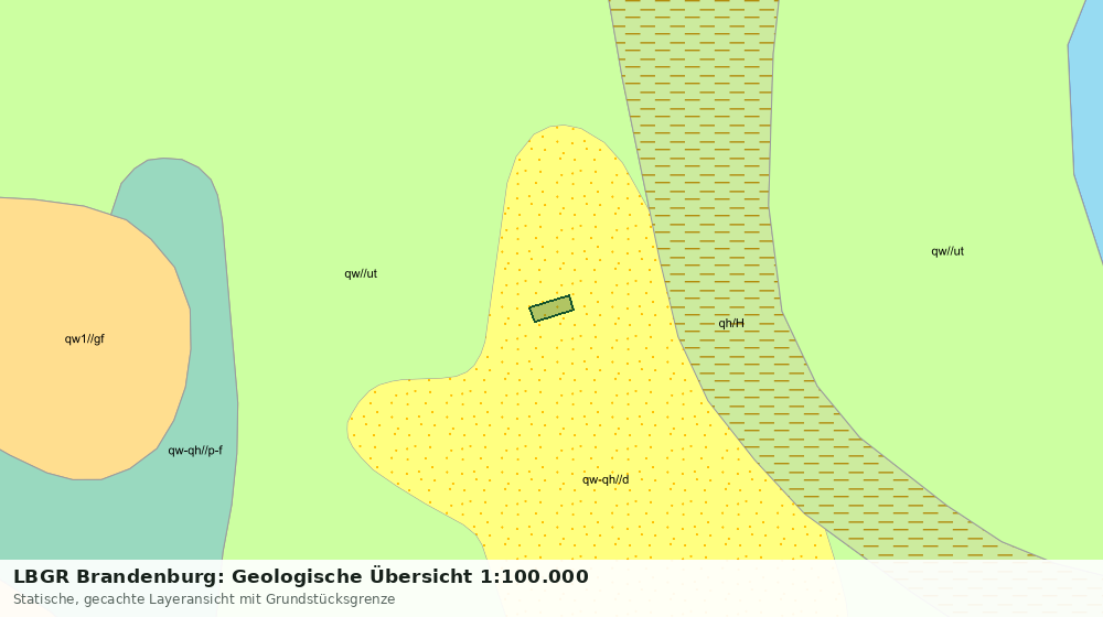 Statische Kartenansicht: LBGR Brandenburg: Geologische Übersicht 1:100.000