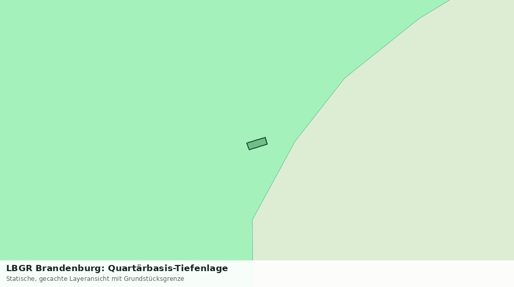 Statische Kartenansicht: LBGR Brandenburg: Quartärbasis-Tiefenlage
