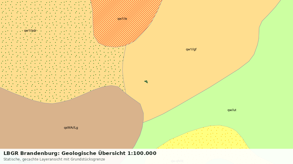 Statische Kartenansicht: LBGR Brandenburg: Geologische Übersicht 1:100.000