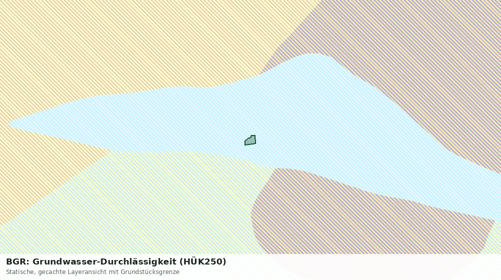 Statische Kartenansicht: BGR: Grundwasser-Durchlässigkeit (HÜK250)