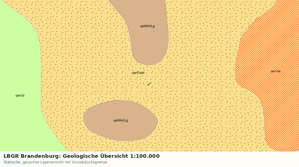 Statische Kartenansicht: LBGR Brandenburg: Geologische Übersicht 1:100.000