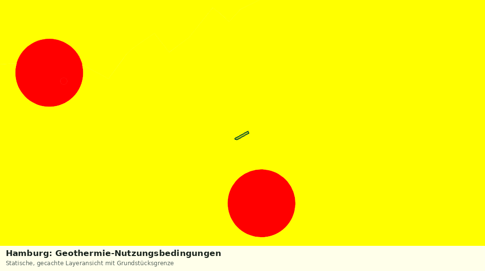 Statische Kartenansicht: Hamburg: Geothermie-Nutzungsbedingungen