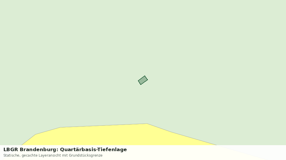 Statische Kartenansicht: LBGR Brandenburg: Quartärbasis-Tiefenlage