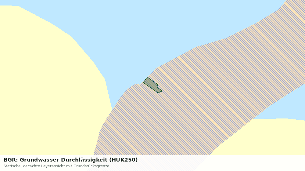 Statische Kartenansicht: BGR: Grundwasser-Durchlässigkeit (HÜK250)