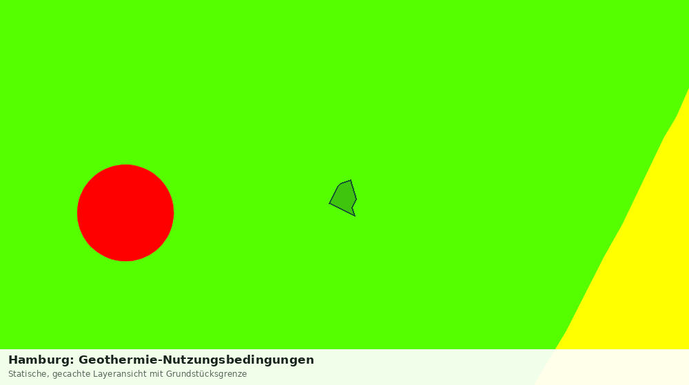 Statische Kartenansicht: Hamburg: Geothermie-Nutzungsbedingungen