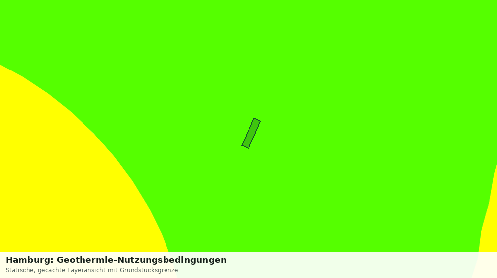 Statische Kartenansicht: Hamburg: Geothermie-Nutzungsbedingungen