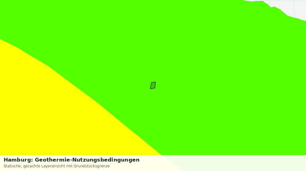 Statische Kartenansicht: Hamburg: Geothermie-Nutzungsbedingungen
