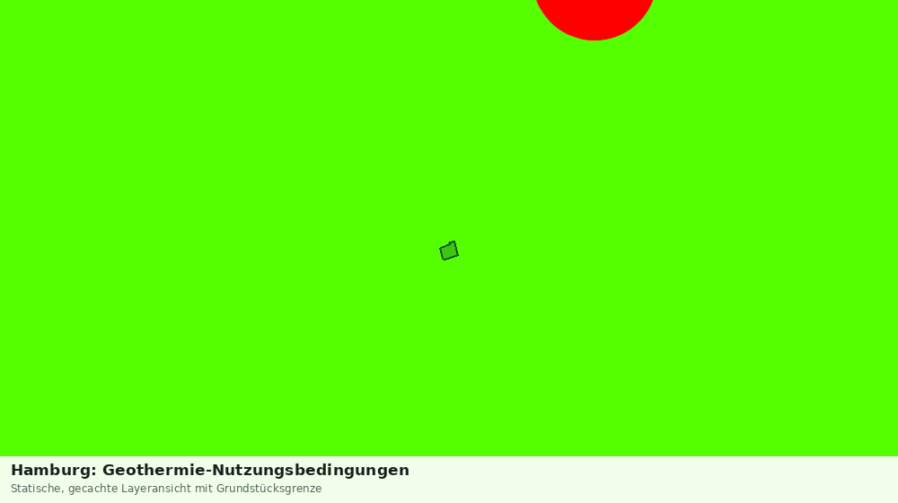 Statische Kartenansicht: Hamburg: Geothermie-Nutzungsbedingungen