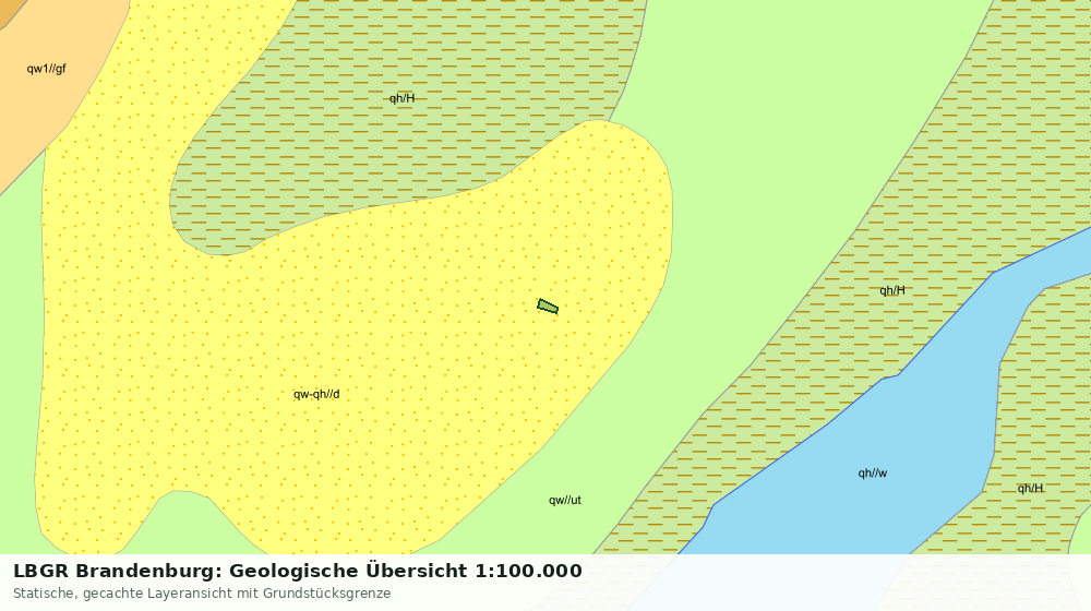 Statische Kartenansicht: LBGR Brandenburg: Geologische Übersicht 1:100.000