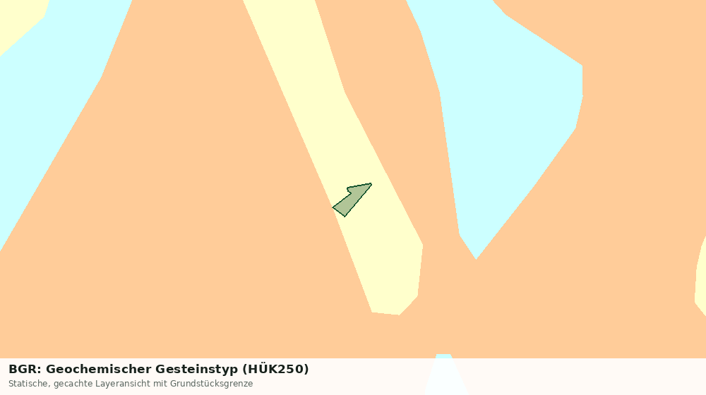 Statische Kartenansicht: BGR: Geochemischer Gesteinstyp (HÜK250)