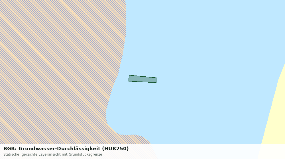 Statische Kartenansicht: BGR: Grundwasser-Durchlässigkeit (HÜK250)