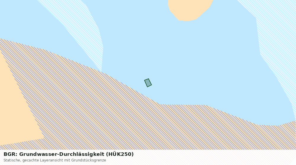 Statische Kartenansicht: BGR: Grundwasser-Durchlässigkeit (HÜK250)