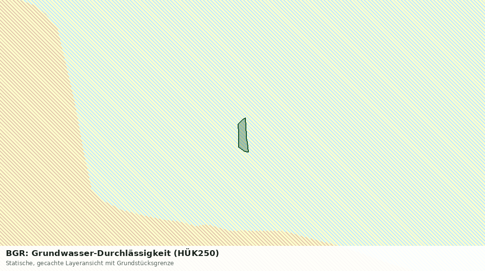 Statische Kartenansicht: BGR: Grundwasser-Durchlässigkeit (HÜK250)