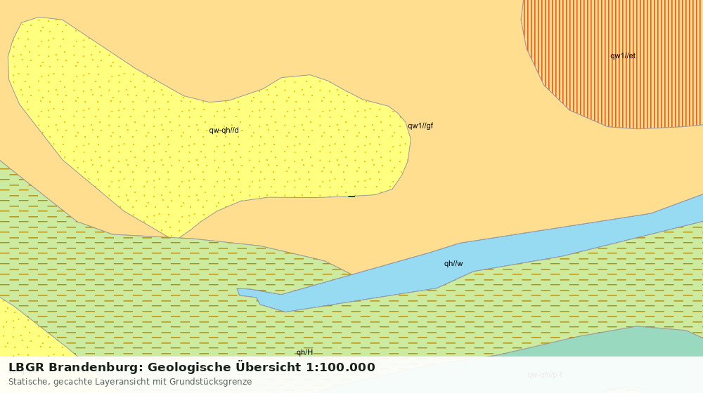 Statische Kartenansicht: LBGR Brandenburg: Geologische Übersicht 1:100.000