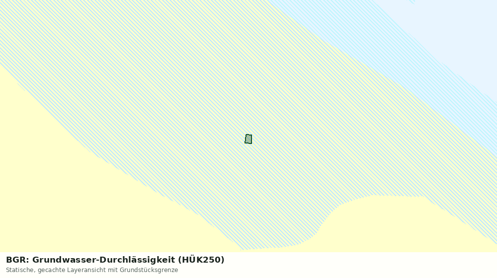 Statische Kartenansicht: BGR: Grundwasser-Durchlässigkeit (HÜK250)