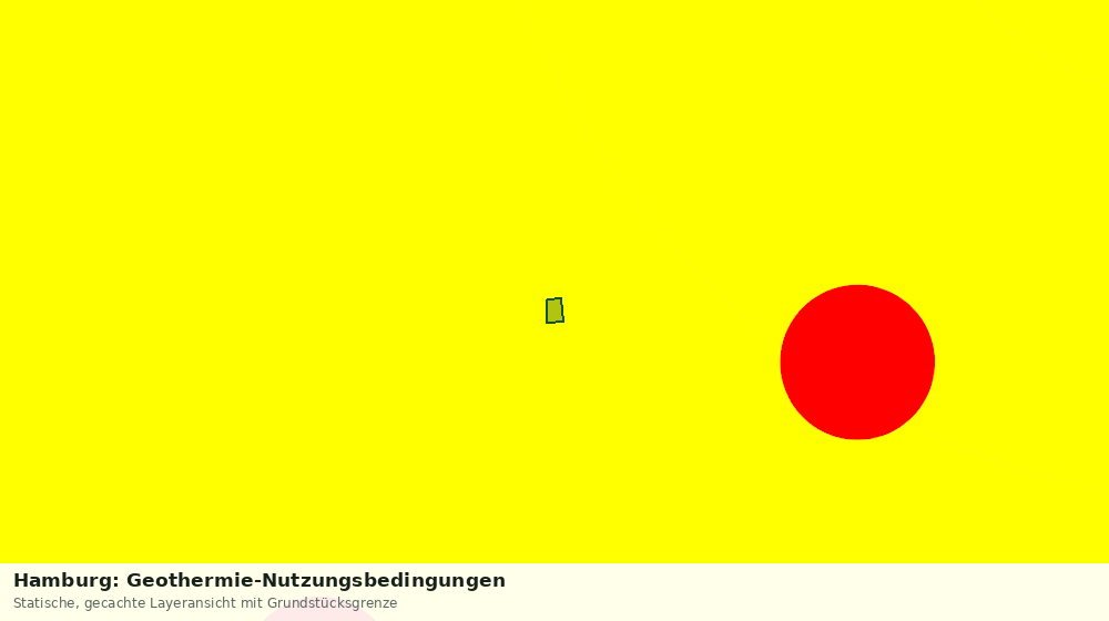 Statische Kartenansicht: Hamburg: Geothermie-Nutzungsbedingungen