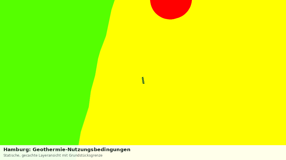 Statische Kartenansicht: Hamburg: Geothermie-Nutzungsbedingungen