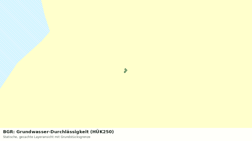 Statische Kartenansicht: BGR: Grundwasser-Durchlässigkeit (HÜK250)