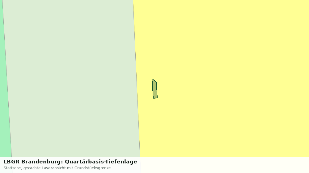 Statische Kartenansicht: LBGR Brandenburg: Quartärbasis-Tiefenlage