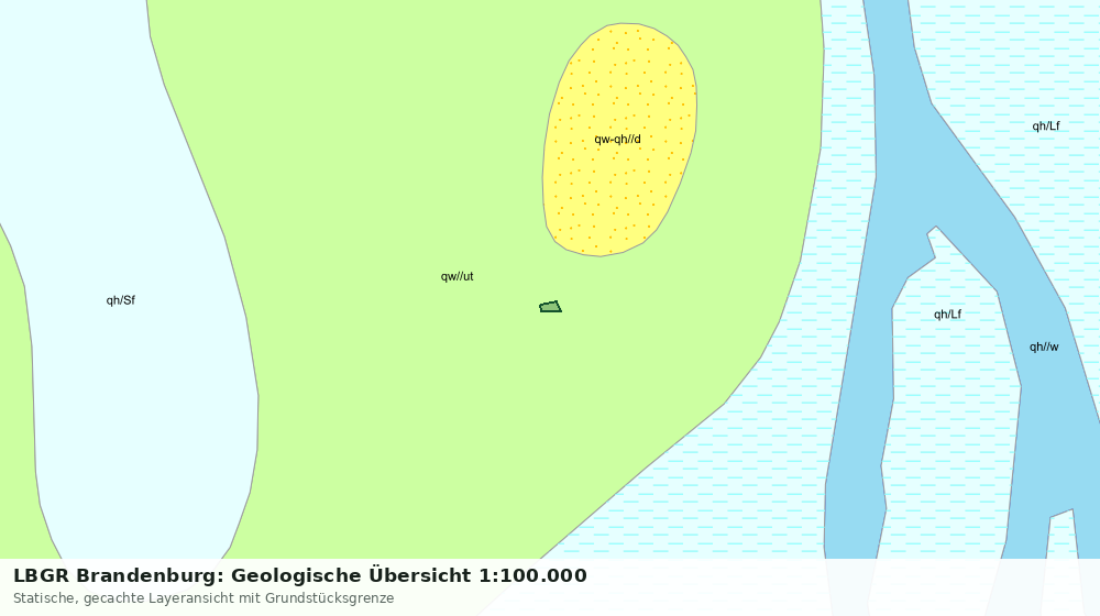 Statische Kartenansicht: LBGR Brandenburg: Geologische Übersicht 1:100.000