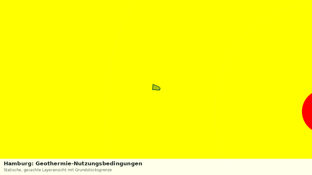 Statische Kartenansicht: Hamburg: Geothermie-Nutzungsbedingungen