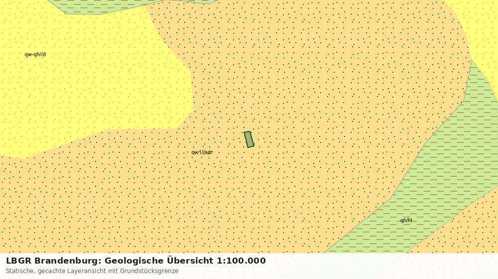 Statische Kartenansicht: LBGR Brandenburg: Geologische Übersicht 1:100.000