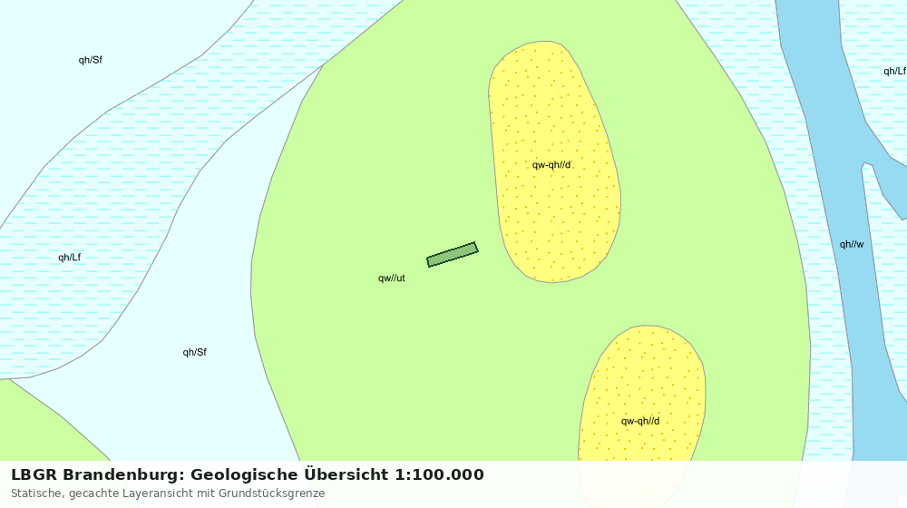 Statische Kartenansicht: LBGR Brandenburg: Geologische Übersicht 1:100.000
