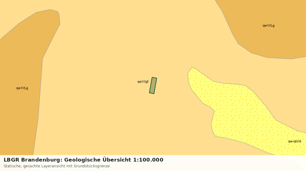 Statische Kartenansicht: LBGR Brandenburg: Geologische Übersicht 1:100.000