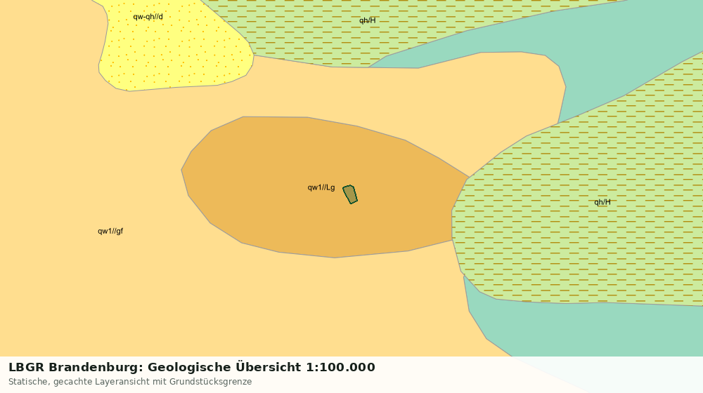 Statische Kartenansicht: LBGR Brandenburg: Geologische Übersicht 1:100.000