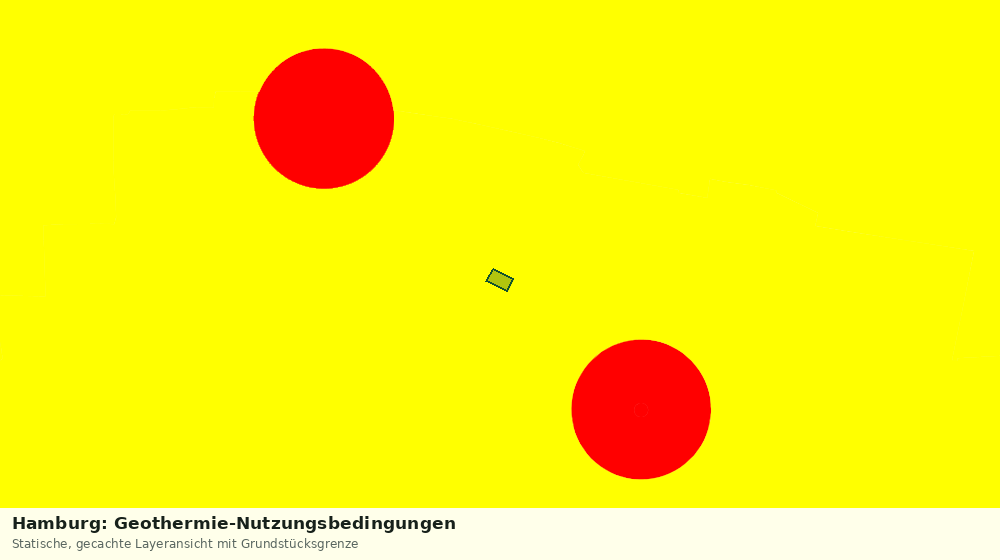 Statische Kartenansicht: Hamburg: Geothermie-Nutzungsbedingungen