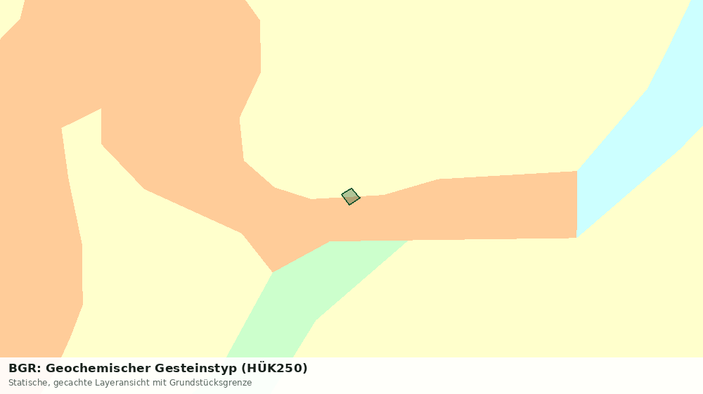 Statische Kartenansicht: BGR: Geochemischer Gesteinstyp (HÜK250)