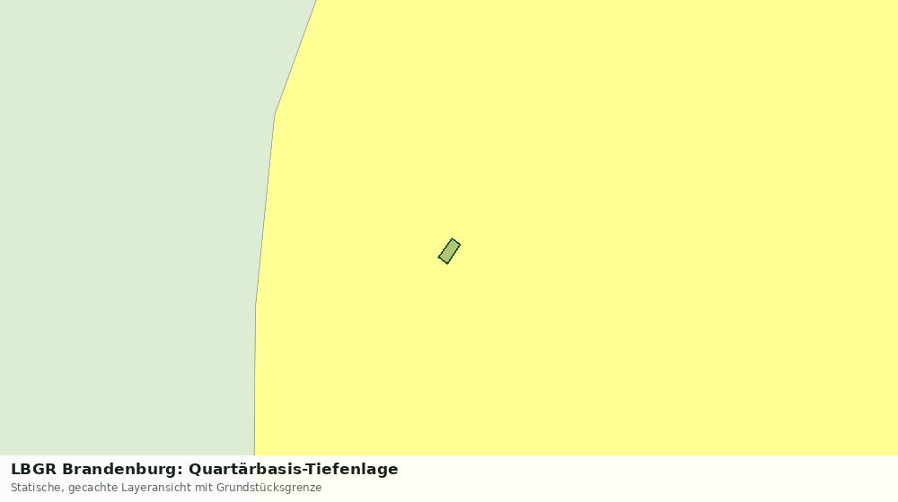 Statische Kartenansicht: LBGR Brandenburg: Quartärbasis-Tiefenlage
