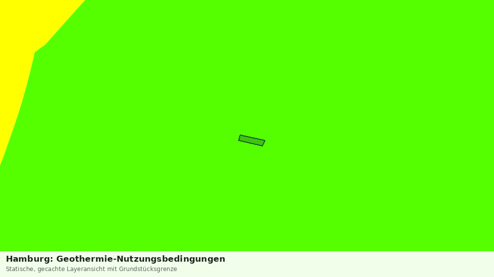 Statische Kartenansicht: Hamburg: Geothermie-Nutzungsbedingungen