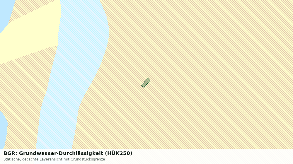 Statische Kartenansicht: BGR: Grundwasser-Durchlässigkeit (HÜK250)