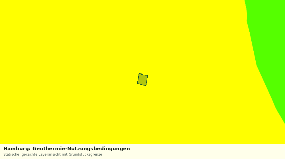 Statische Kartenansicht: Hamburg: Geothermie-Nutzungsbedingungen